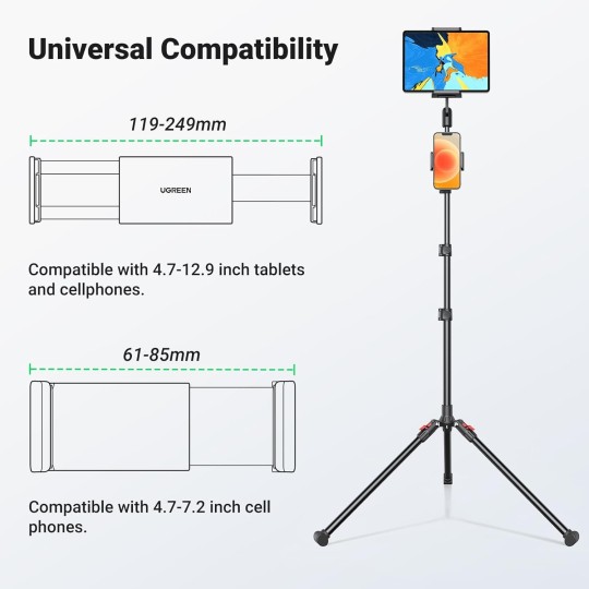 UGREEN Tripod Stand 1.7m  For Tablet and Phone Only for livestream - LP585 - 15647