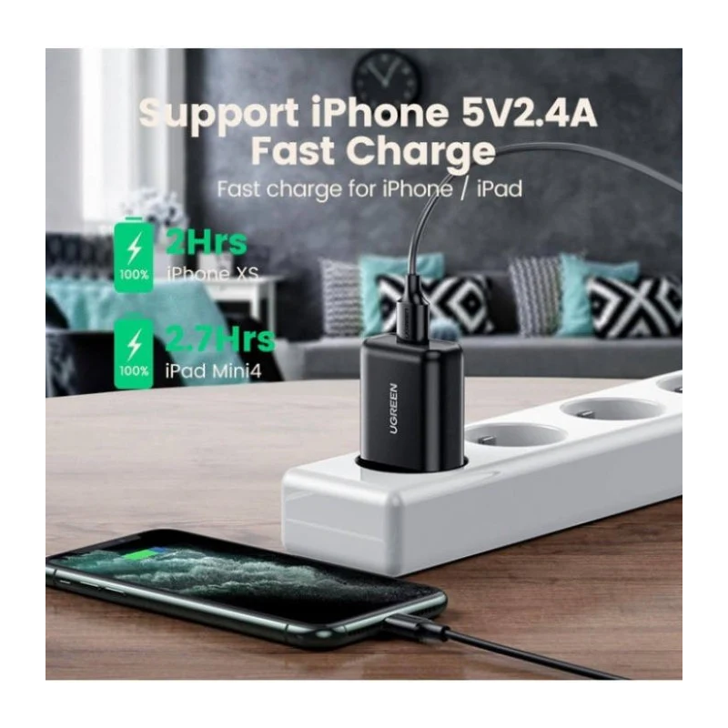 UGREEN USB-A QC 3.0 18W Charger - CD122 - 70273