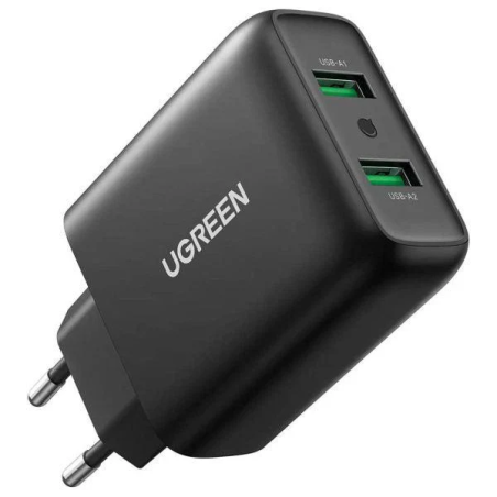 UGREEN Dual USB-A QC 3.0  36W Charger - CD161 - 10216