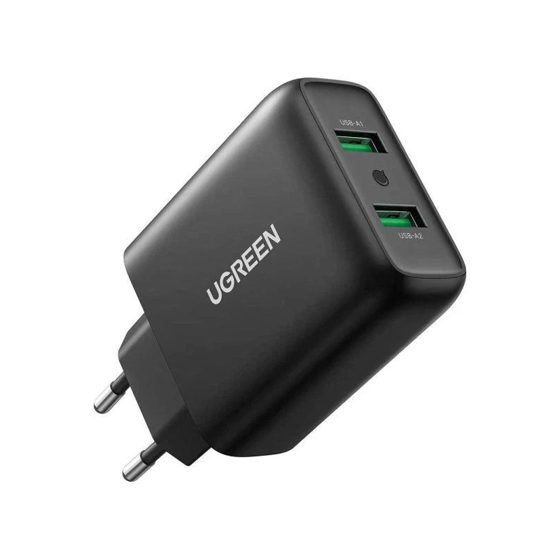 UGREEN Dual USB-A QC 3.0  36W Charger - CD161 - 10216