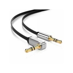UGREEN 3.5mm Male to 3.5mm Male Straight to angle flat Cable - AV119 - 10597