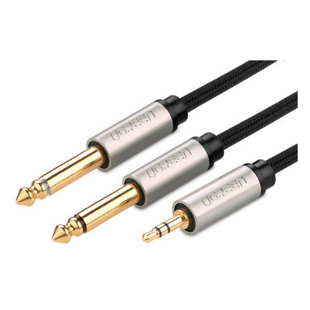 UGREEN 3.5mm TRS to Dual 6.35mm TS Audio Cable - AV126 - 10613