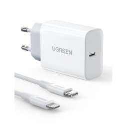 UGREEN 20W PD Fast Charger with 1M  USB-C to Lightning Cable - CD137 - 50698