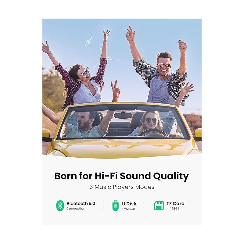 UGREEN FM&Bluetooth Transmitter&Car Charger + TF  Slot - CD229 - 80910