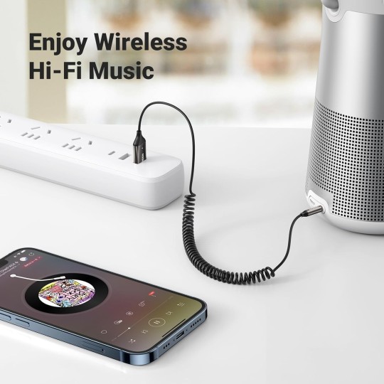 UGREEN Car Bluetooth 5.0 Receiver  Audio Adapter Black(5.0) - CM309 - 70601