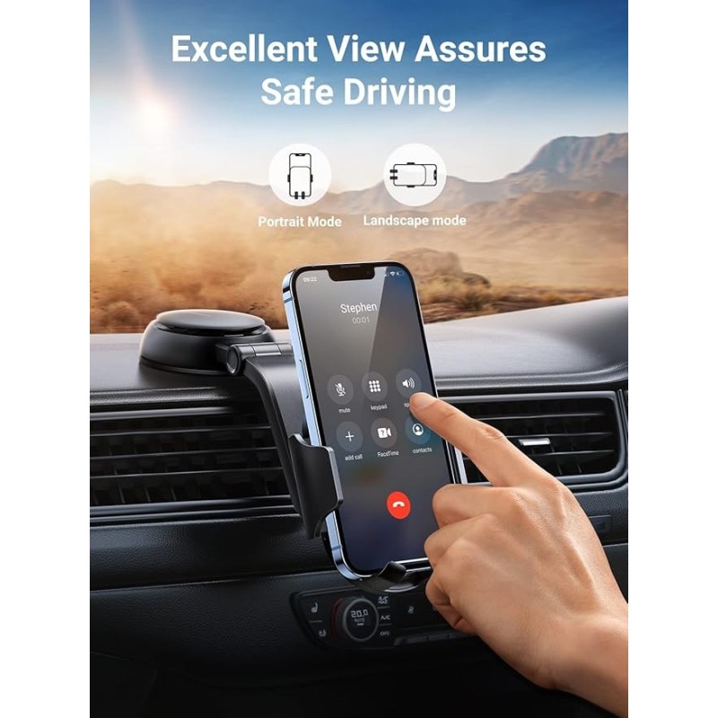 UGREEN Waterfall-Shaped Suction Cup Phone Mount Press type - LP405 - 20473