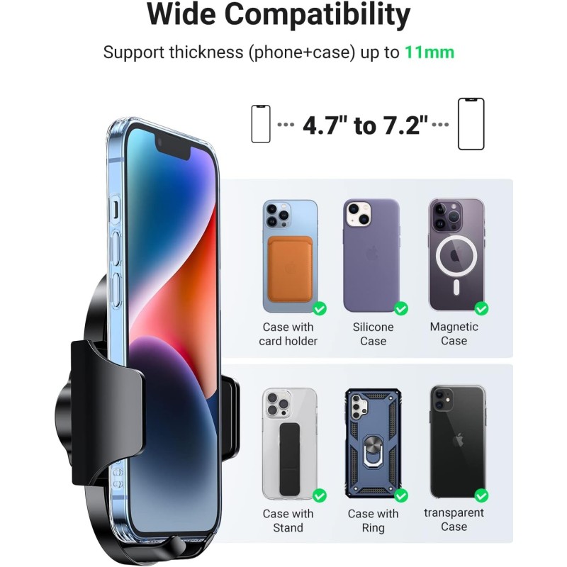 UGREEN Waterfall-Shaped Suction Cup Phone Mount Press type - LP405 - 20473