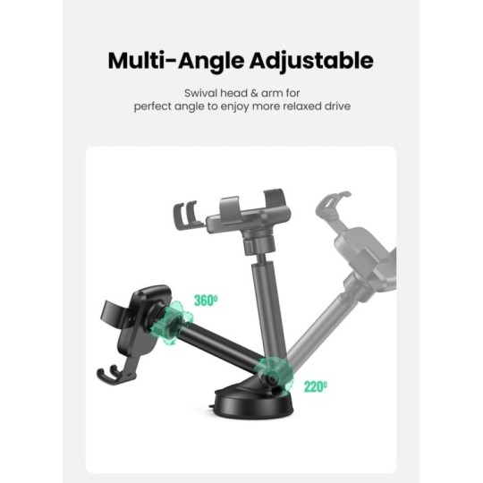 UGREEN Gravity Phone Holder with Suction Cup Black - LP200 - 60990B