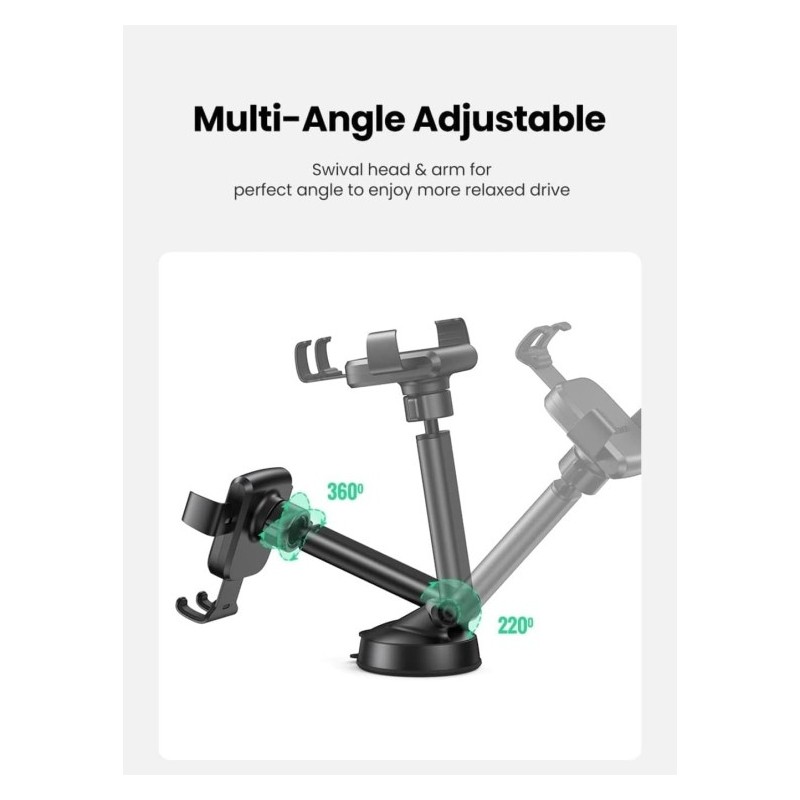 UGREEN Gravity Phone Holder with Suction Cup Black - LP200 - 60990B