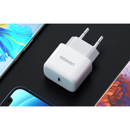 UGREEN Mini USB-C 20W PD Charger EU White - CD241 - 10220