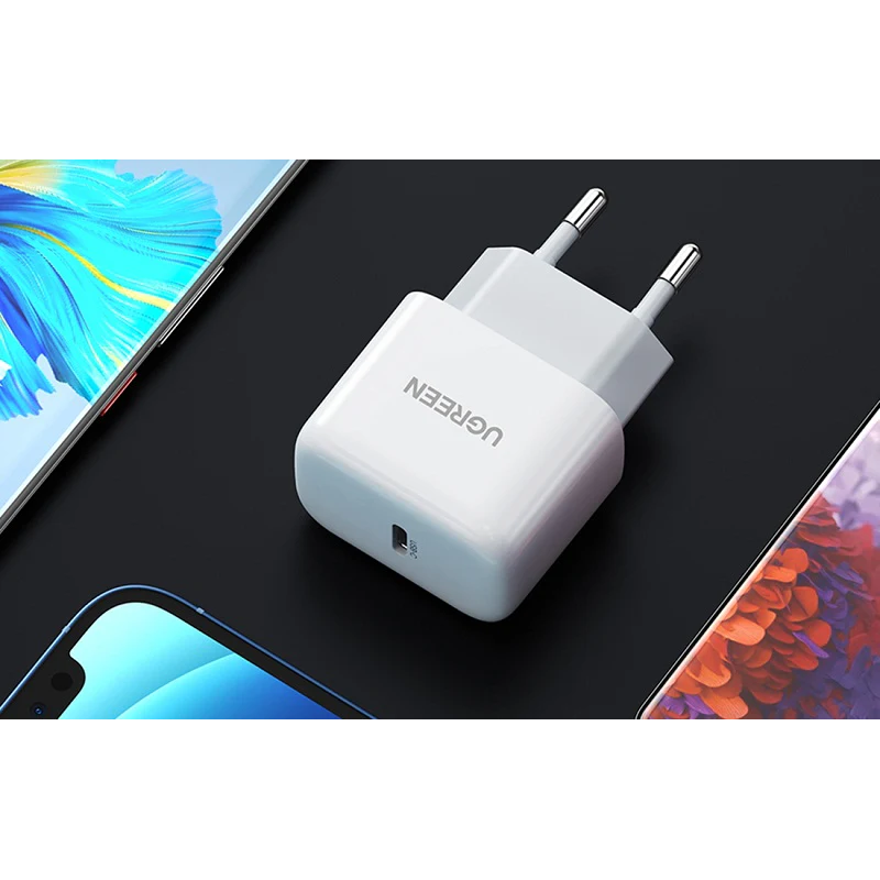 UGREEN Mini USB-C 20W PD Charger EU White - CD241 - 10220