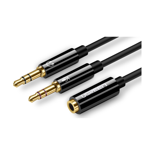 UGREEN 3.5mm Female to 2 Male Audio Cable - AV140 - 20898