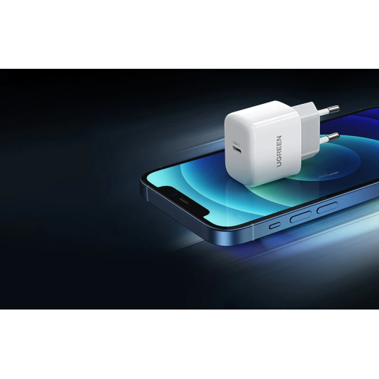 UGREEN Mini USB-C 20W PD Charger EU White - CD241 - 10220