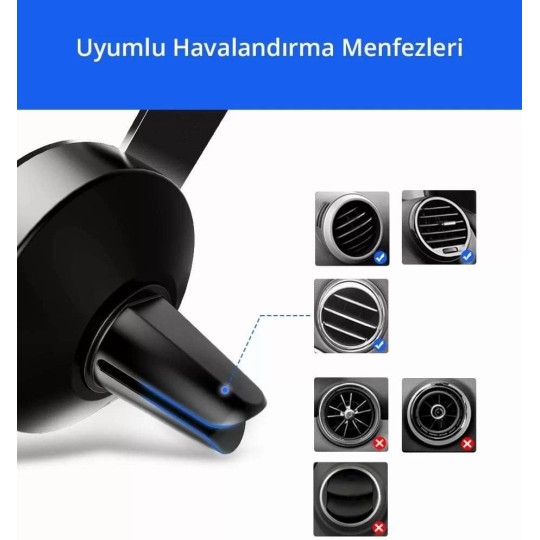 UGREEN Gravity Drive Air Vent Car Mount Phone Holder - LP130 - 40907