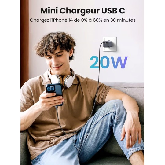 UGREEN Nexode Mini 20W PD GaN Tech  Charger EU - CD318 - 90664