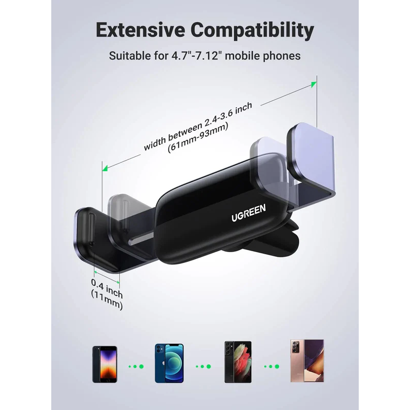 UGREEN Air Vent Car Mount Phone Holder Grey - LP120 - 10422