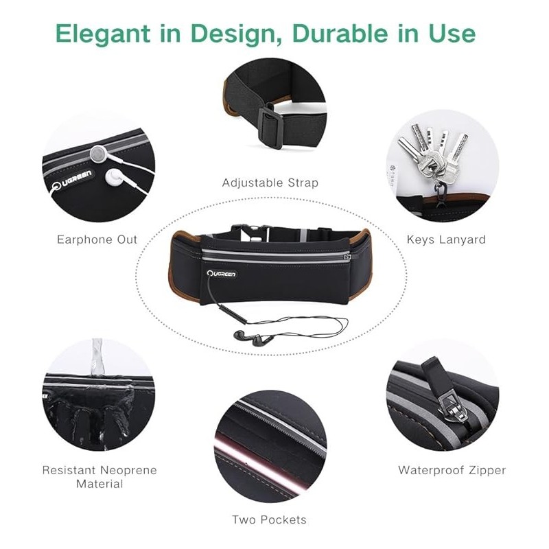 UGREEN Sport Running Waist Pack  Waterproof  Belt - LP112 - 20818