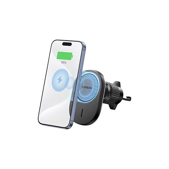 UGREEN Magnetic Wireless Car Charger For Air Vent Mount - W522 - 25925