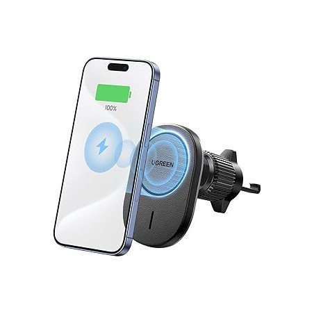 UGREEN Magnetic Wireless Car Charger For Air Vent Mount - W522 - 25925