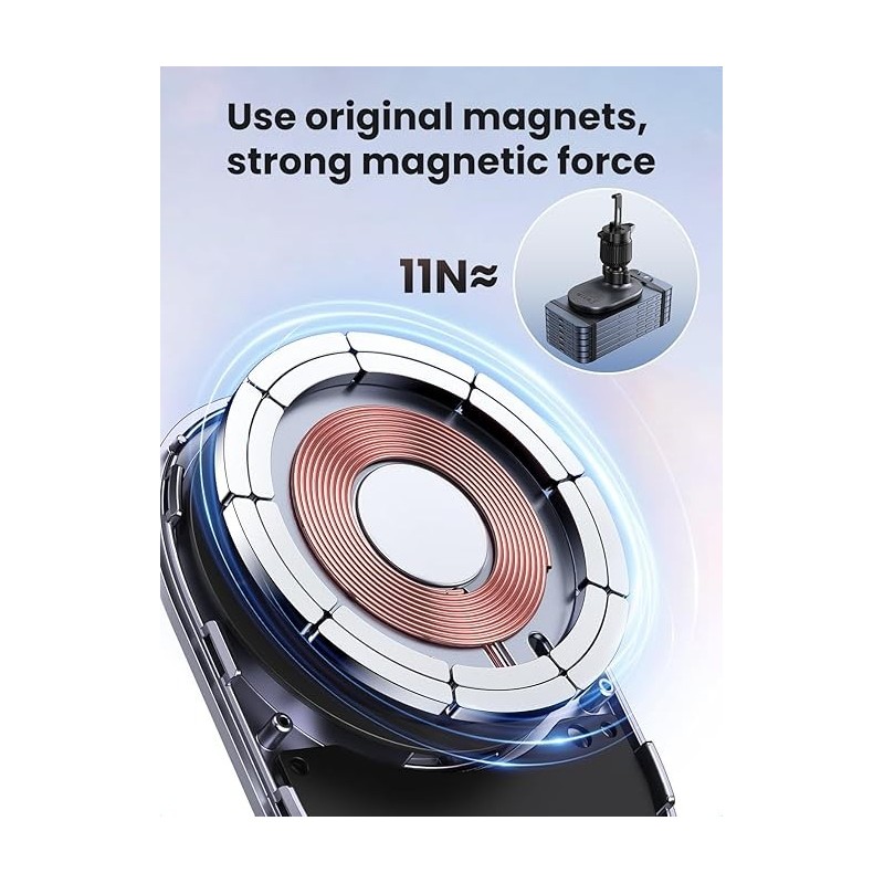 UGREEN Magnetic Wireless Car Charger For Air Vent Mount - W522 - 25925
