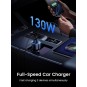 UGREEN 2*USB-C PD+USB-A  130W Fast Car Charger Without Cable - CD293 - 90413