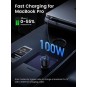 UGREEN 2*USB-C PD+USB-A  130W Fast Car Charger Without Cable - CD293 - 90413