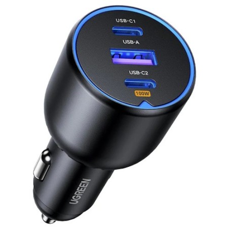 UGREEN 2*USB-C PD+USB-A  130W Fast Car Charger - EC705 - 35025