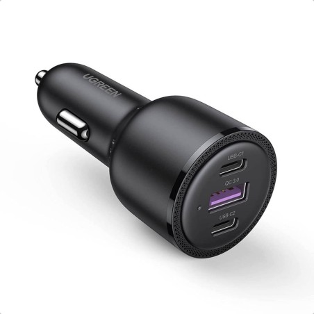 UGREEN 2*USB-C PD+USB-A  69W Fast Car Charger - CD239 - 20467