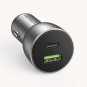 UGREEN USB-C PD+USB-A QC (30+22.5)W Fast Car Charger Grey - CD213 - 60980