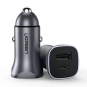 UGREEN USB-C PD+USB-A QC 30W Fast Car Charger Grey - CD130 - 40858
