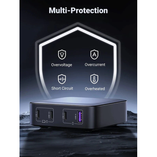 UGREEN 1*USB-A+3*USB-C 100W Desktop Fast Charger - CD328 - 90928