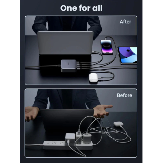 UGREEN 1*USB-A+3*USB-C 100W Desktop Fast Charger - CD328 - 90928
