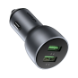 UGREEN QC 3.0+QC 3.0 Dual USB-A 36W Fast Car Charger Grey - CD213 - 10144