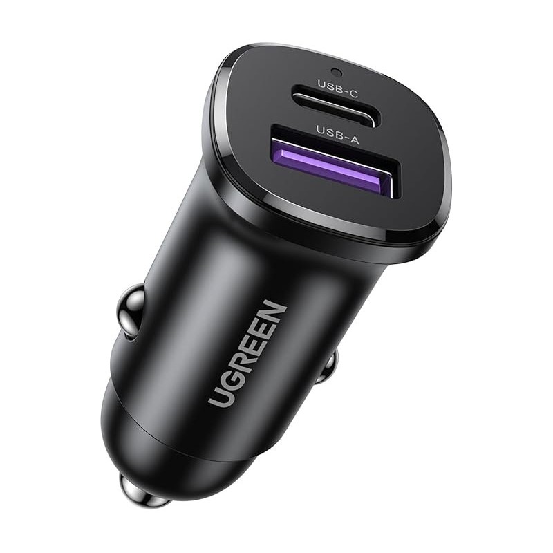 UGREEN USB-C PD+USB-A QC 30W Fast Car Charger - EC305 - 25845