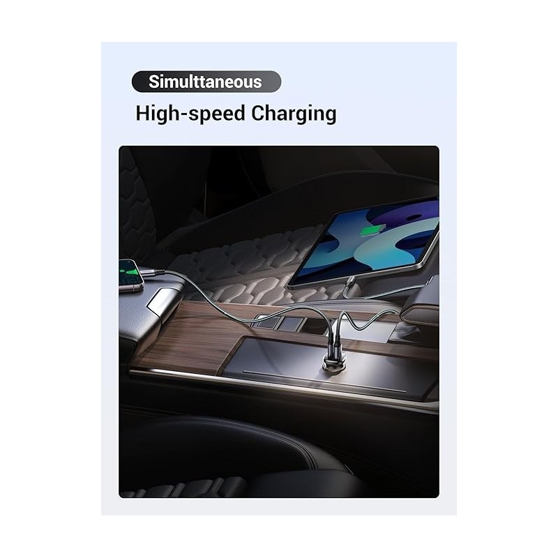 UGREEN USB-C PD+USB-A QC 30W Fast Car Charger - EC305 - 25845