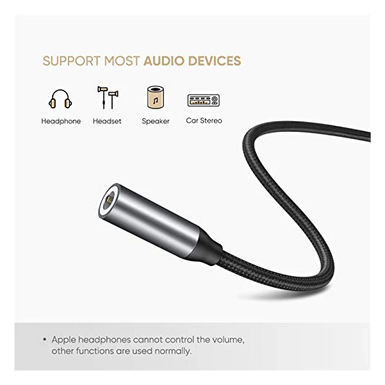 UGREEN Type C Male To 3.5mm Audio Adapter 0.10M - AV142 - 30632