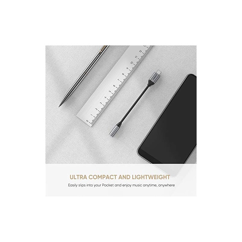 UGREEN Type C Male To 3.5mm Audio Adapter 0.10M - AV142 - 30632