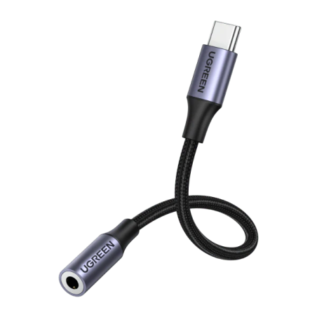 UGREEN Type C Male To 3.5mm Audio Adapter 0.10M - AV142 - 30632