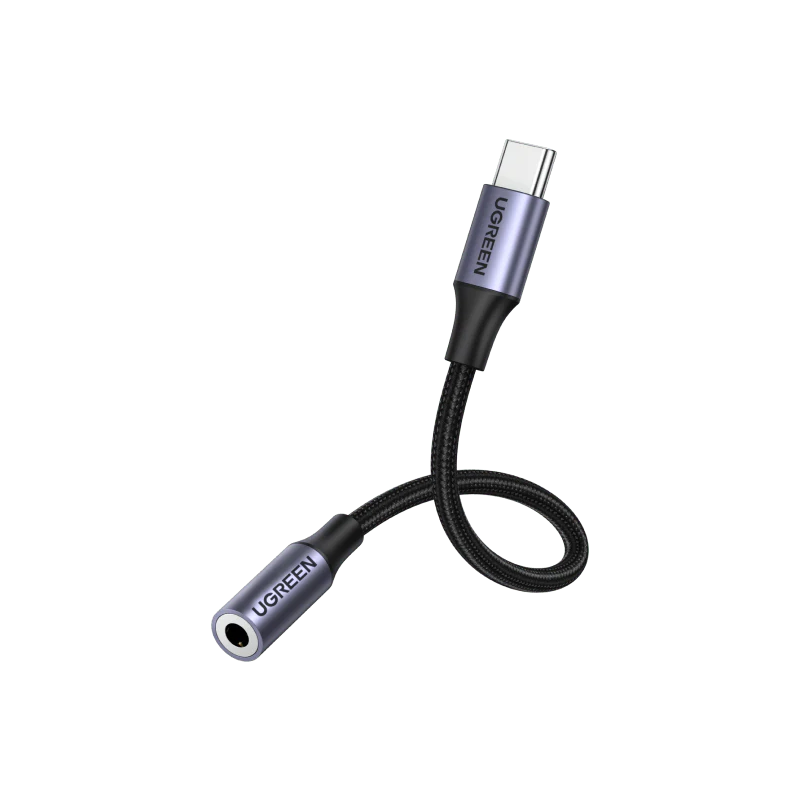 UGREEN Type C Male To 3.5mm Audio Adapter 0.10M - AV142 - 30632