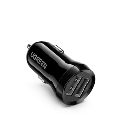 UGREEN Dual USB-A 24W Car Charger Black - ED018 - 50875