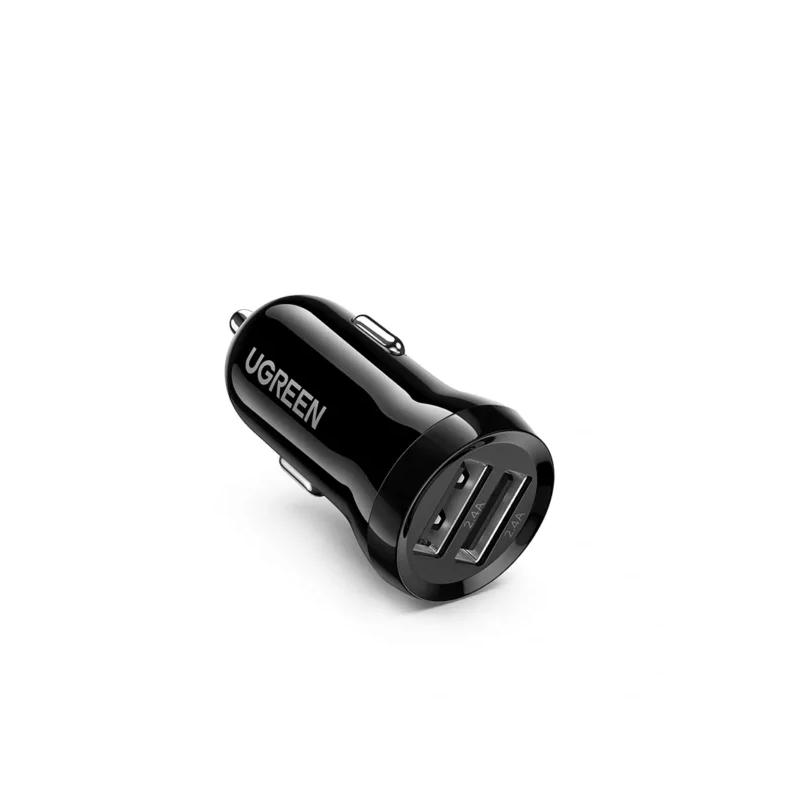 UGREEN Dual USB-A 24W Car Charger Black - ED018 - 50875