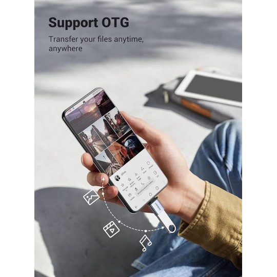 UGREEN USB-C 3.1 Male To USB 3.0 A  Female OTG Adapter - US270 - 50283