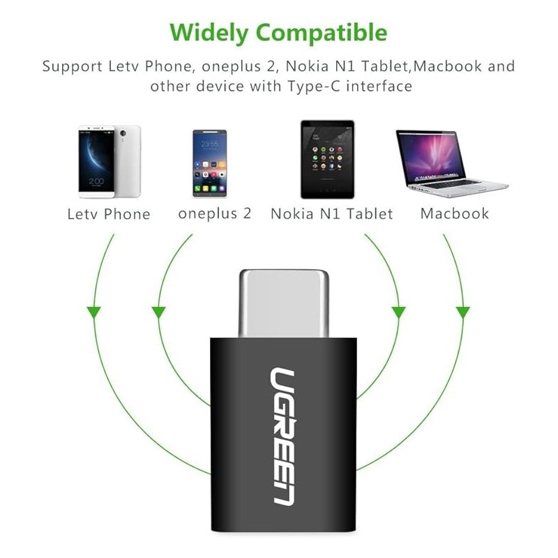 UGREEN USB-C To Micro USB OTG Adapter - US157 - 30391