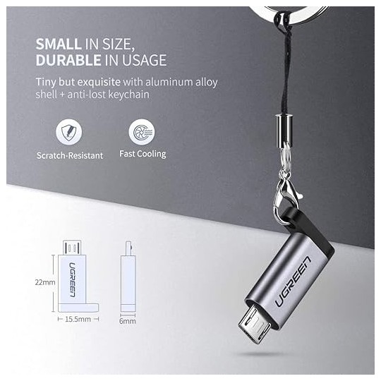 UGREEN Micro USB Male To USB-C Female Adapter - US282 - 50590