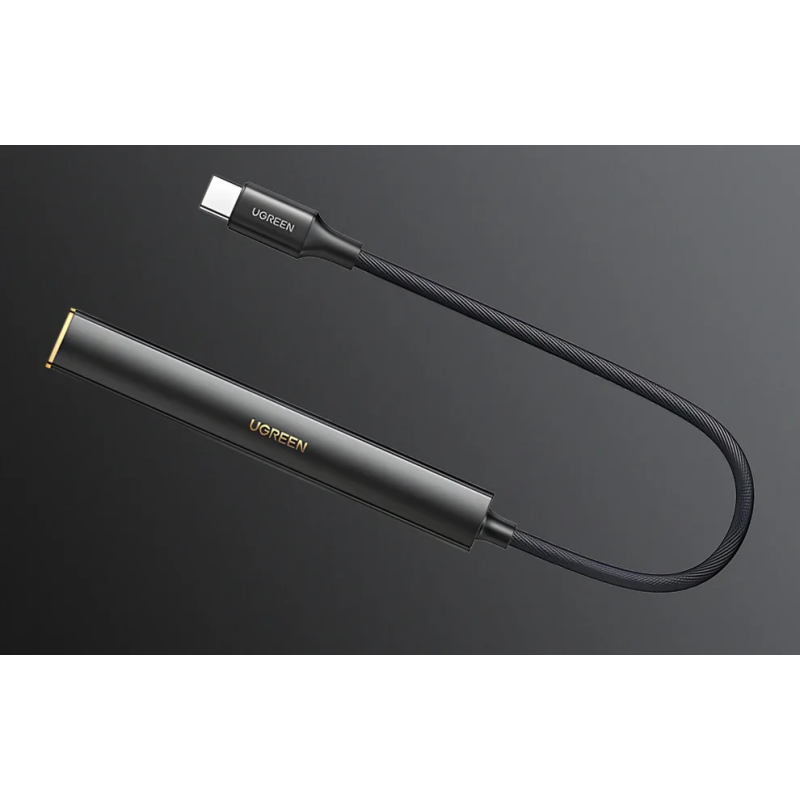 UGREEN Type C Male To 3.5mm DAC Amplifier Hi-Res Audio With  Chip - CM545 - 90217