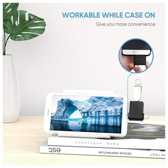 UGREEN Micro USB + USB-C To USB 3.0 A  Female OTG Adapter - 30453 - 30453