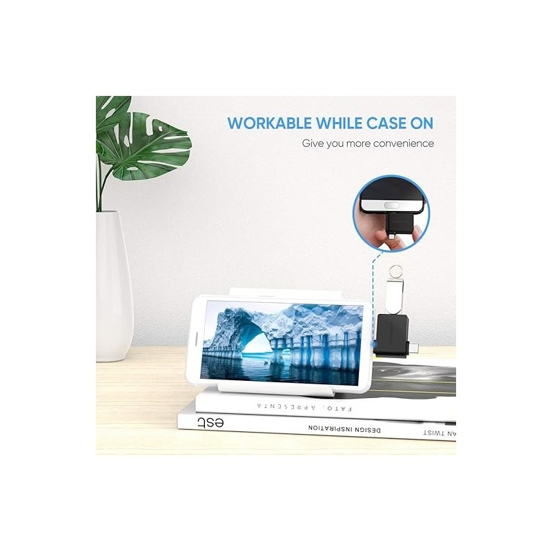 UGREEN Micro USB + USB-C To USB 3.0 A  Female OTG Adapter - 30453 - 30453