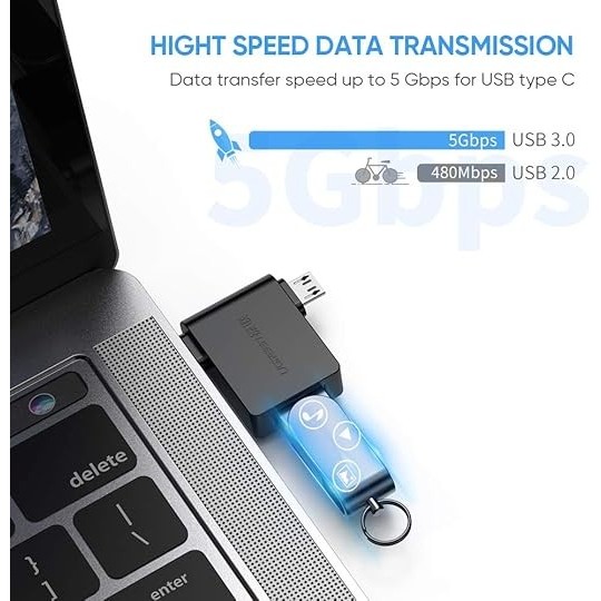 UGREEN Micro USB + USB-C To USB 3.0 A  Female OTG Adapter - 30453 - 30453