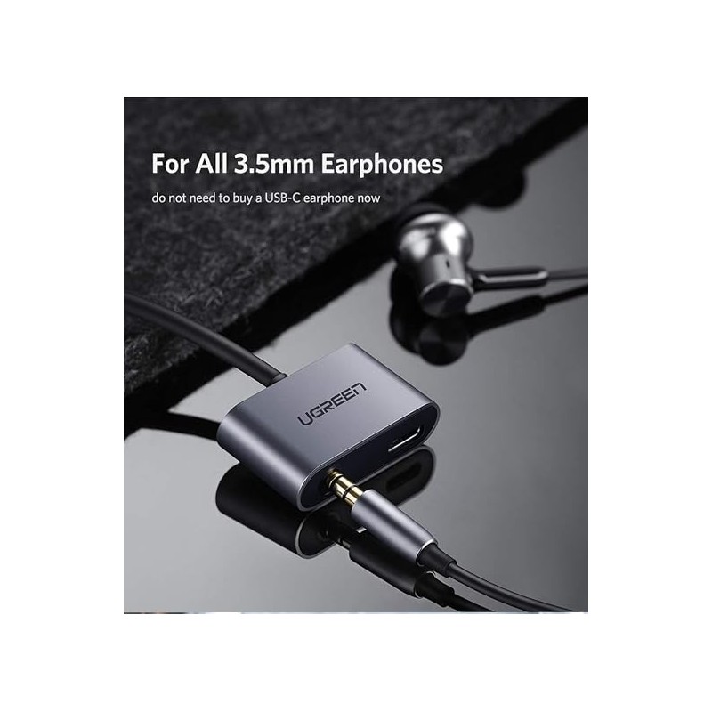 UGREEN Type C Male To 3.5mm Audio+ Type C Female Adapter - CM193 - 50596