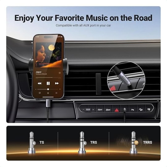 UGREEN Type C Male To 3.5mm Audio Cable With Chip  1.00M - CM734 - 35056